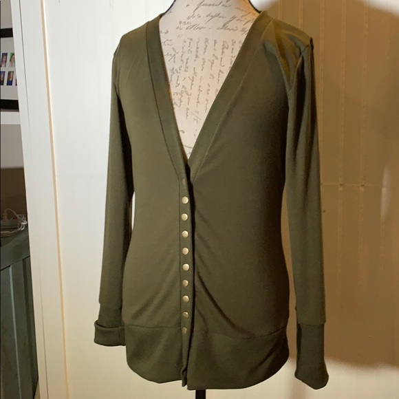 nenona Sweaters - Army green cardigan